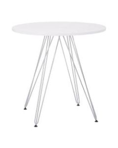Ave Six Eiffel Dinette Table, Round, White