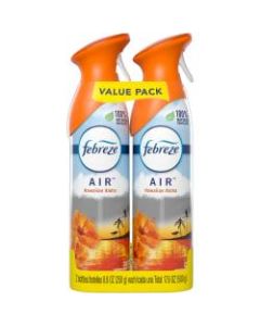 Febreze Hawaiian Air Spray Pack - Liquid - 8.8 fl oz (0.3 quart) - Hawaiian Aloha - 12 / Carton - Odor Neutralizer, VOC-free