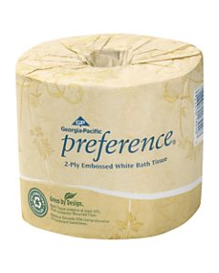 Georgia-Pacific Angel Soft 2-Ply Toilet Paper, 95% Recycled, 550 Sheets Per Roll, Pack Of 80 Rolls