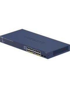 Netgear GS716TPP Ethernet Switch - 16 Ports - Manageable - 4 Layer Supported - Modular - 2 SFP Slots - 317.74 W Power Consumption - 300 W PoE Budget - Twisted Pair, Optical Fiber - PoE Ports - Rack-mountable, Desktop - Lifetime Limited Warranty