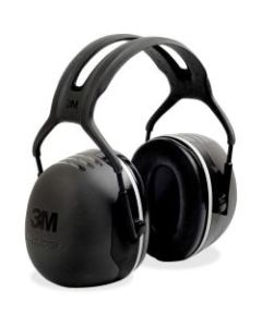 Peltor X-Series Over-The-Head X5 Earmuffs - Lightweight, Comfortable, Cushioned, Adjustable Headband, Durable - Noise, Noise Reduction Rating Protection - Foam Liner, Steel - Black - 1 / Each