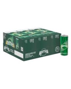 Perrier Sparkling Natural Mineral Water, 8.45 Oz, Case of 30 Cans