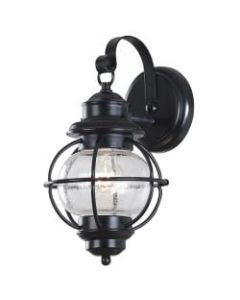 Kenroy Home Hatteras 1-Light Small Wall Lantern, 7inW, Black