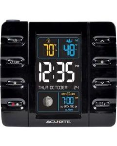 AcuRite Intelli-Time Projection Clock with Outdoor Temperature and USB Charger - Digital - CaseTime Projector, Temperature