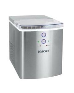 Igloo 33-Lb Automatic Portable Countertop Ice Maker Machine, Stainless Steel