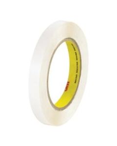 3M 444 Double Sided Film Tape, 1/2in x 36 Yd., Clear, Case Of 72