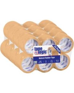 Tape Logic #53 PVC Natural Rubber Tape, 3in Core, 3in x 55 Yd., Clear, Case Of 24