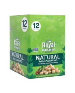 Royal Hawaiian Natural Macadamias, 1 Oz, Box Of 12 Packs