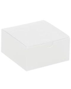 Office Depot Brand Gift Boxes, 4inL x 4inW x 2inH, 100% Recycled, White, Case Of 100