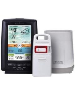 AcuRite Weather Station with Rain Gauge and Lightning Detector - LCD - Weather Station330 ft - Desktop, Wall Mountable