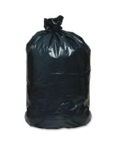 Webster Reclaim Heavy-Duty Recycled Can Liners - Extra Large Size - 56 gal - 43in Width x 48in Length - 1.25 mil (32 Micron) Thickness - Black - Plastic - 100/Carton - Can