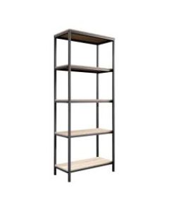 Sauder North Avenue Bookcase, 5 Shelf, 56 13/16inH, Charter Oak