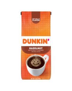 Dunkin Donuts Ground Coffee, Hazelnut, 12 Oz Per Bag