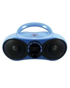 HamiltonBuhl AudioMVP HECHB100BT2 CD Boombox With FM Radio And Bluetooth Receiver, 8.5inH x 11.8inW x 4.5inD, Blue