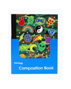Inkology Composition Books, Corey Paige, 7-1/2in x 9-3/4in, College Ruled, 200 Pages (100 Sheets), Assorted Designs, Pack Of 12 Books