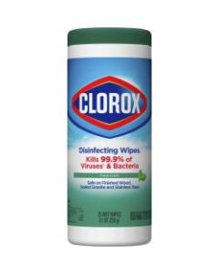 Clorox Bleach-Free Scented Disinfecting Wipes - Wipe - Fresh Scent - 35 / Canister - 840 / Pallet - Green