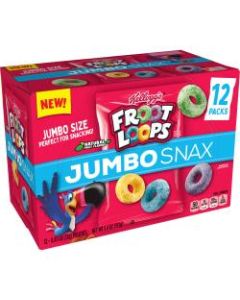 Fruit Loops Jumbo Snax, 0.45 Per Pack, Box Of 12 Packs