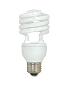 Satco Spiral T2 Fluorescent Light Bulbs, 18 Watt, Box Of 3