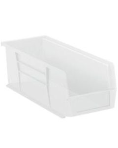 Office Depot Brand Plastic Stack & Hang Bin Boxes, Small Size, 14 3/4in x 5 1/2in x 5in, Clear, Pack Of 12