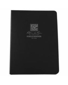 Rite In The Rain All-Weather 6-Ring Binders, 1/2in Rings, Black, Pack Of 5 Binders