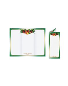 Great Papers! Holiday-Themed Programs, Golden Bells Tri-Fold, 3 11/16in x 8 1/2in, Pack Of 25