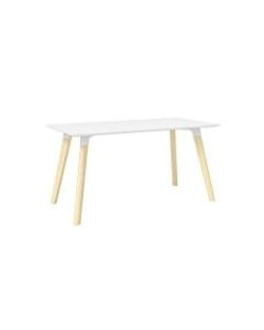 Safco Resi 60inW Desk, White/Natural