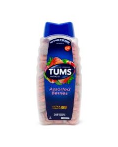 TUMS Ultra-Strength Chewable Antacid Tablets, Assorted Berry Flavors, Pack Of 265 Tablets