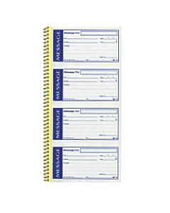 Adams Write n Stick Phone Message Book, 11in x 5 1/4in, 200 Messages, Canary/White