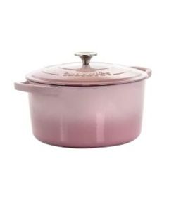 Crock-Pot Artisan 2-Piece Enameled Cast Iron Dutch Oven, 7 Quarts, Blush Pink
