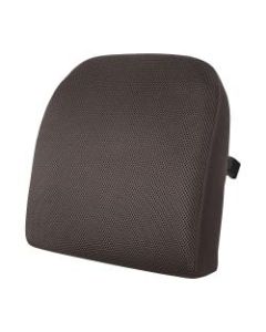 Advantus Memory Foam Massage Lumbar Cushion - Breathable, Adjustable Strap, Comfortable - Strap Mount - 12.8in x 3.5in x 12.5in - Black