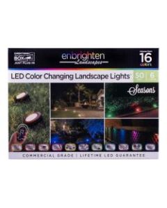 Enbrighten Seasons LED Outdoor Landscape Puck Lights, 6-Puck, Oil-Rubbed Bronze