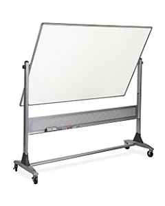 MooreCo Dura Rite Platinum Non-Magnetic Dry-Erase Whiteboard, 724in x 496in, Aluminum Frame With Silver Finish