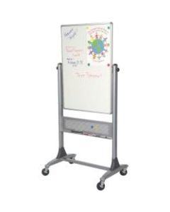 Balt Best Rite Dura Rite Reversible Non-Magnetic Dry-Erase Whiteboard, 40in x 30in, Aluminum Frame With Silver Finish