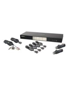 IOGEAR 4-Port Dual-Link Dual View DVI and DisplayPort KVMP Kit (TAA Compliant)