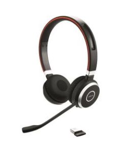 Jabra Evolve 65 UC Stereo - Stereo - USB - Wireless - Bluetooth - 98.4 ft - Over-the-head - Binaural - Supra-aural - Noise Cancelling, Noise Reduction Microphone - Noise Canceling