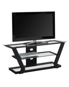 Monarch Specialties David TV Stand, 20-1/2inH x 48inW x 16inD, Black