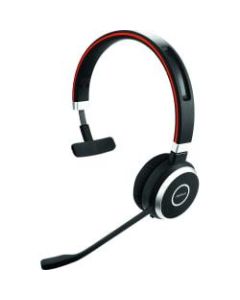 Jabra Evolve 65 UC Mono - Mono - USB - Wireless - Bluetooth - 98.4 ft - Over-the-head - Monaural - Supra-aural - Noise Cancelling, Noise Reduction Microphone - Noise Canceling