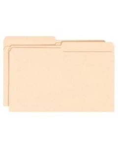 Smead Manila File Folders, Legal Size, 1/2 Cut, Box Of 100
