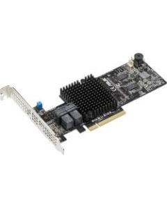 Asus PIKE II 3108-8i/16PD SAS Controller - 12Gb/s SAS - PCI Express 3.0 x8 - Plug-in Card - RAID Supported - 0, 1, 10, 5, 6, 50, 60 RAID Level - 8 Total SAS Port(s) - 8 SAS Port(s) Internal - PC, Linux - 1 GB