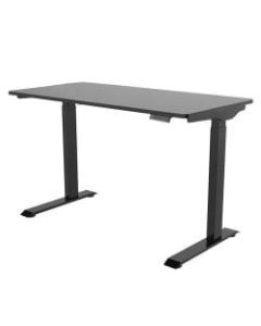 FlexiSpot E9 Quick-Install Metal Electric Height-Adjustable Standing Desk, 48-5/8inH x 48inW x 24inD, Black