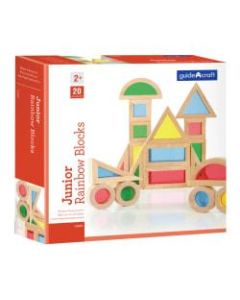 Guidecraft Jr. Rainbow Blocks, 20-piece set