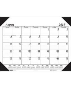 House of Doolittle House of Doolittle Monthly Academic Calendar Economy Desk Pad, 17 Months (Aug-Dec), 22in x 17in, Black