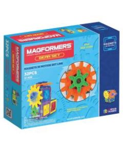 Magformers Magnets in Motion Gear Set, 32-Piece Set