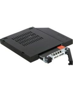 Icy Dock ToughArmor MB411SPO-1B Drive Bay Adapter for 5.25in - Serial ATA/600 Host Interface Internal - Black - 1 x HDD Supported - 1 x SSD Supported - 1 x Total Bay - 1 x 2.5in Bay - Plastic, Metal