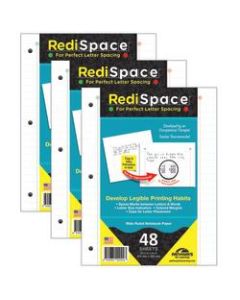 RediSpace Notebook Filler Paper, 48 Sheets Per Pack, 3 Packs