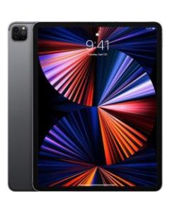 Apple iPad Pro (5th Generation) Tablet - 12.9in - 16 GB RAM - 1 TB Storage - iPadOS 14 - 5G - Space Gray - Apple M1 SoC Octa-core - 2732 x 2048 - Cellular Phone Capability - 12 Megapixel Front Camera - 9 Hour Maximum Battery