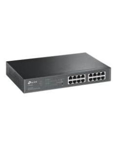 TP-Link 16-Port Gigabit Easy Smart PoE Switch with 8-Port PoE+ - 16 Ports - Manageable - Gigabit Ethernet - 10/100/1000Base-T - 2 Layer Supported - Power Supply - Twisted Pair - Rack-mountable, Desktop