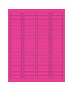 Office Depot Brand Labels, LL170PK, Rectangle, 1 3/4in x 1/2in, Fluorescent Pink, Case Of 8,000