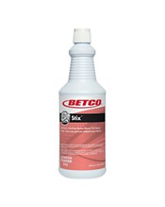 Betco Stix Bathroom Cleaner, Cherry-Almond Scent, 32 Oz Bottle, Case Of 12