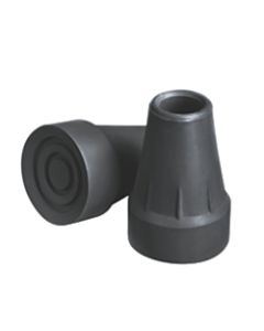 Guardian Super Crutch Tips, 7/8in, Black, Case Of 8 Pairs
